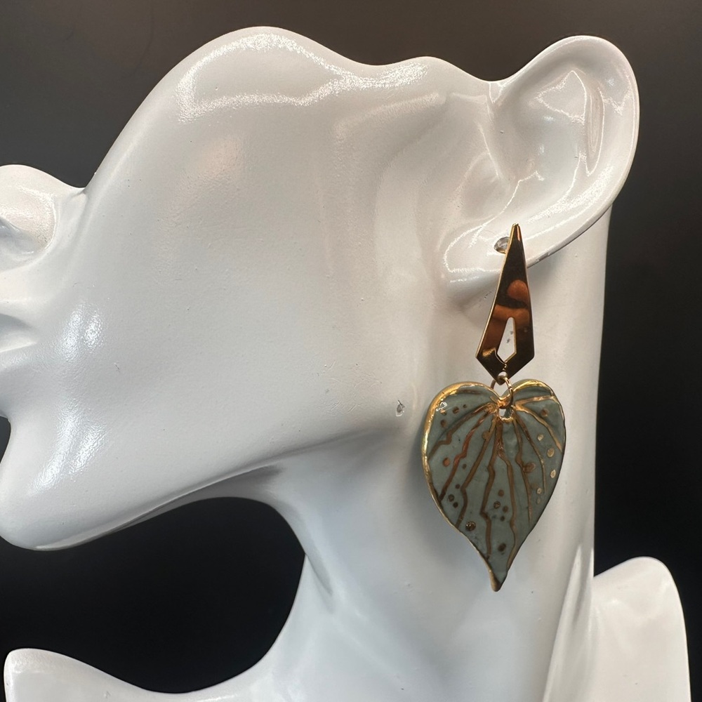 Handmade Luxury Ceramic Earrings – Unique, Lightweight, and Artistic Jewelry - Picture 3 of 10